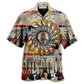 Vintage Guitar Hawaiian Shirt For Tropical Getaways Outdoor Fun And Everyday Wear