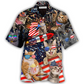 Happy Cat Independence Day Firework Hawaiian Shirt Artwork View For Weekend Travel And Beach Style
