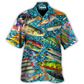 Fishing Master Baiter Hawaiian Shirt For Vacation Days And Relaxed Coastal Outings