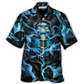 Black Skull Hawaiian Shirt For Beach Vacations Casual Parties And Warm Weather Style