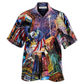 American New Years Day Firework Party Hawaiian Shirt Artwork View For Weekend Travel And Beach Style