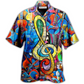 Music Melody Hawaiian Shirt Design Detail For Sunny Adventures And Casual Wear