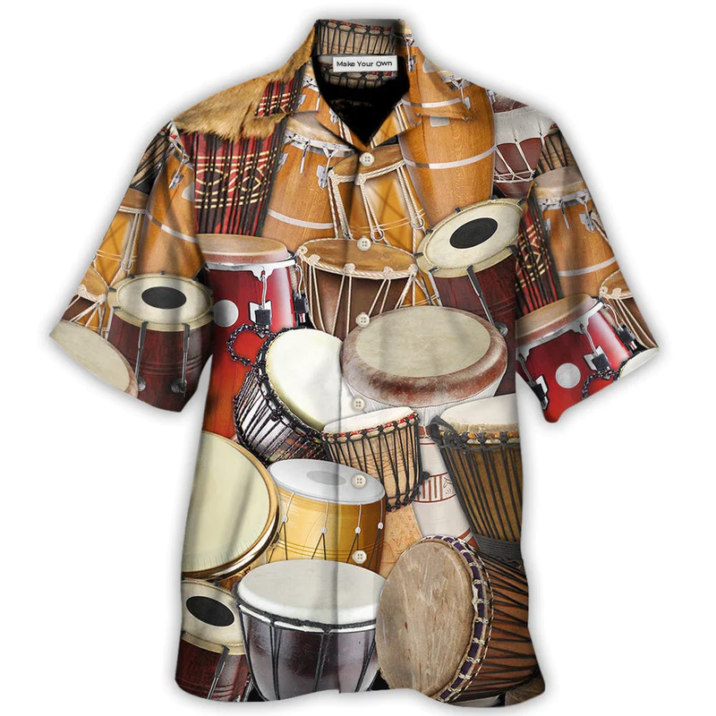 Drum Hobby Lifestyle Hawaiian Shirt For Summer Vacation And Beach Travel