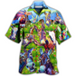 Green Donkey Smart Badass Grass Hawaiian Shirt Artwork View For Weekend Travel And Beach Style
