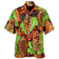 Fish Food Delicious Grilled BBQ Hawaiian Shirt For Tropical Holidays, Resort Trips, And Comfortable Summer Outings