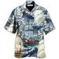 Dove Sailing Big Wave Hawaiian Shirt For Warm Weather Adventures And Everyday Comfort
