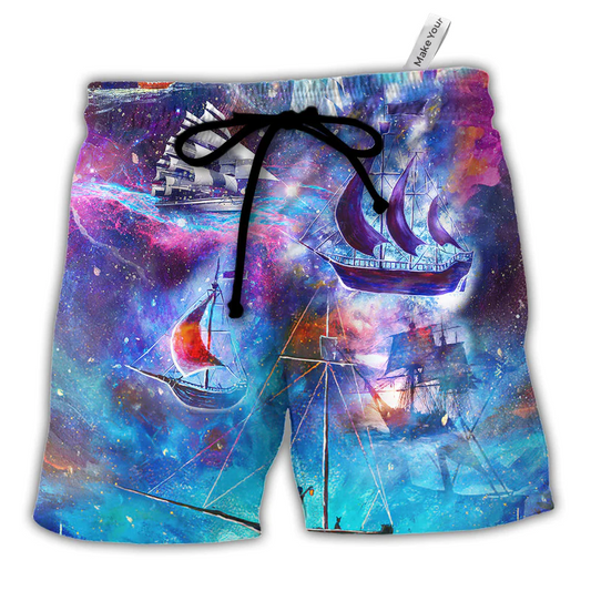 Ocean Sailing Beach Shorts For Warm Weather Outings And Relaxed Casual Wear