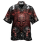Skull Metal Angry Hawaiian Shirt Design View For Casual Summer Styling