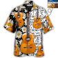 Guitar Various Custom Photo Hawaiian Shirt Pattern View For Lightweight Everyday Style