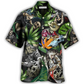 Skull Tattoo Girl Hawaiian Shirt For Resort Getaways And Comfortable Summer Activities