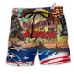 Veteran Proud To Be An American Hawaiian Print Beach Shorts For Outdoor Gatherings And Comfort