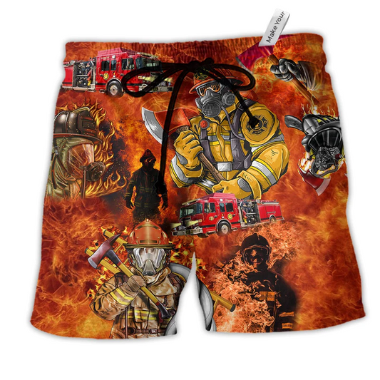 Firefighter The Hotter You Are The Faster We Beach Shorts For Thoughtful Gifting And Style