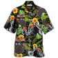 Drum Motorcycles Drums Hawaiian Shirt Pattern Detail For Vacation Travel And Daily Wear