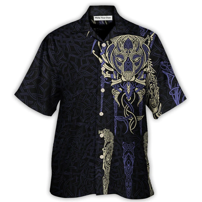Norse Warrior Bj Rn Legends Hawaiian Shirt Design Detail For Beach Days And Holiday Travel