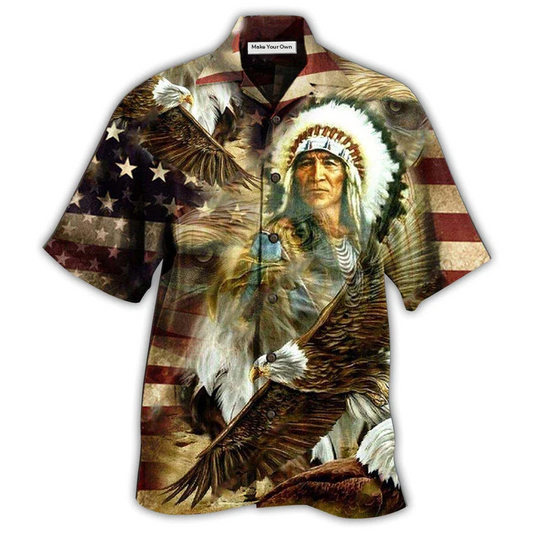 Bohemian Eagle American Proud Hawaiian Shirt For Warm Weather Adventures And Everyday Comfort