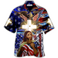American Faith Bless Hawaiian Shirt For Summer Vacation And Beach Travel