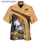 Cute Chicken Old Rooster Chick Personalized Hawaiian Shirt Artwork View For Weekend Travel And Beach Style