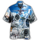 Aeronautical Engineer Hawaiian Shirt For Tropical Parties Vacation Travel And Casual Summer Style