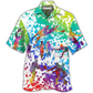 Colorful Artistic Rugby Hawaiian Shirt For Coastal Adventures Summer Events And Everyday Comfort