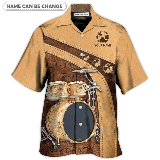Drum Old Drummer Lady Stick Personalized Hawaiian Shirt For Resort Getaways And Comfortable Summer Activities