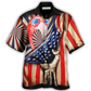 Flamingo Independence Day Hawaiian Shirt For Summer Vacation And Beach Travel