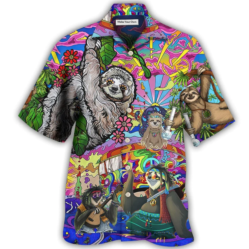 Cute Sloth Animals Hawaiian Shirt For Poolside Relaxation And Sunny Getaways