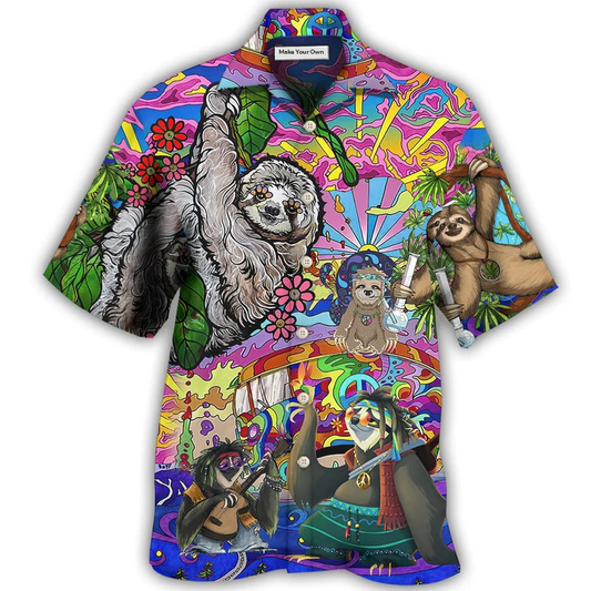 Cute Sloth Animals Hawaiian Shirt For Poolside Relaxation And Sunny Getaways