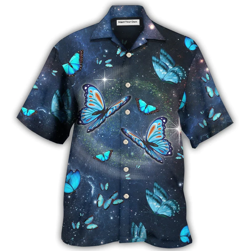 Butterfly Believe Angels Hawaiian Shirt Design View For Resort Travel And Thoughtful Gifting