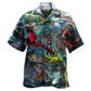 Octopus Seas Day Hawaiian Shirt Artwork Detail For Tropical Trips And Casual Outings