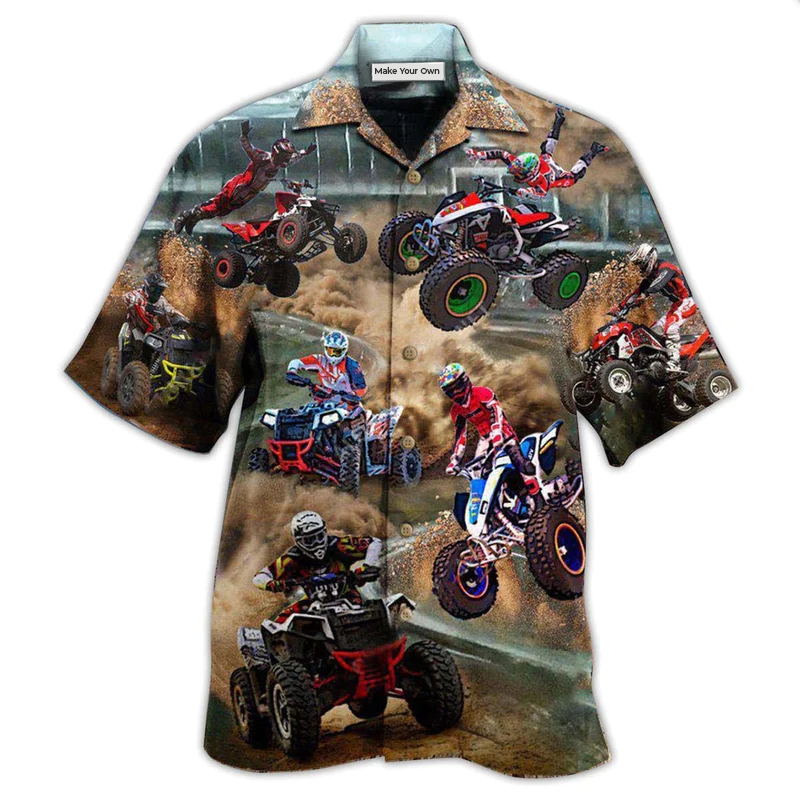 All Terrain Vehicle Hawaiian Shirt For Coastal Adventures Summer Events And Everyday Comfort