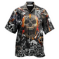 Skull Hawaiian Shirt For Resort Holidays Beach Travel And Relaxed Casual