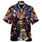 Skull Christmas USA Eagle Flag Skeleton Hawaiian Shirt For Poolside Relaxation And Sunny Getaways