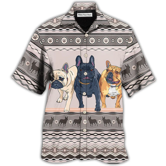 French Bulldog Hawaiian Shirt Artwork View For Weekend Travel And Beach Style