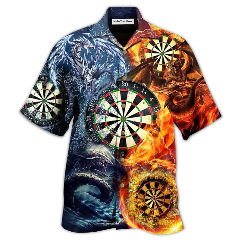 Darts Dragon Hawaiian Shirt For Vacation Days And Relaxed Coastal Outings
