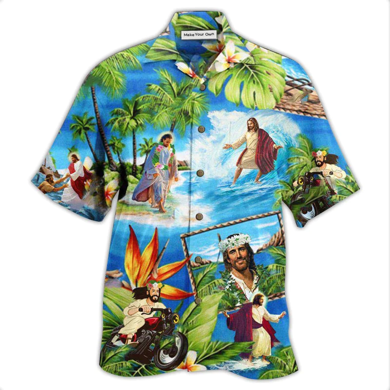Faith Stay Hawaiian Shirt Design View For Casual Summer Styling