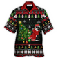 Happy Cat Wreck Tree Ugly Christmas Hawaiian Shirt For Summer Vacation And Beach Travel