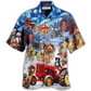 Festive Farm Christmas Hawaiian Shirt Design View For Resort Travel And Thoughtful Gifting