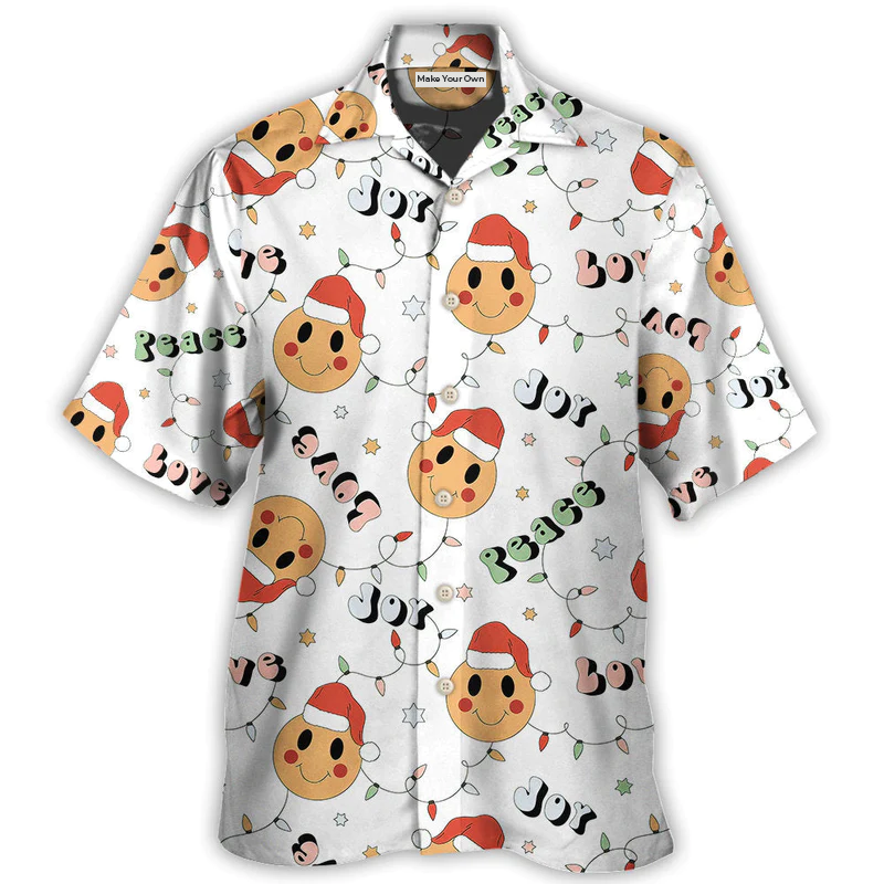Christmas Hippie Santa Hawaiian Shirt Resort Outfit View For Warm Weather Events
