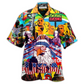 American Proud Hawaiian Shirt Artwork View For Coastal Escapes And Resort Style