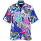 Tropical Colorful Wildlife Hawaiian Shirt For Tropical Holiday Resort Parties And Everyday Style