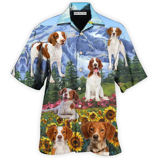 Brittany Spaniel Hawaiian Shirt For Tropical Escapes Resort Wear And Outdoor Celebrations
