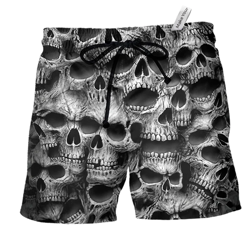 Skull Beach Shorts For Resort Getaways And Easy Warm Weather Wear
