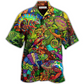 Abstract Chameleon Animals Full Hawaiian Shirt Pattern View For Lightweight Everyday Style