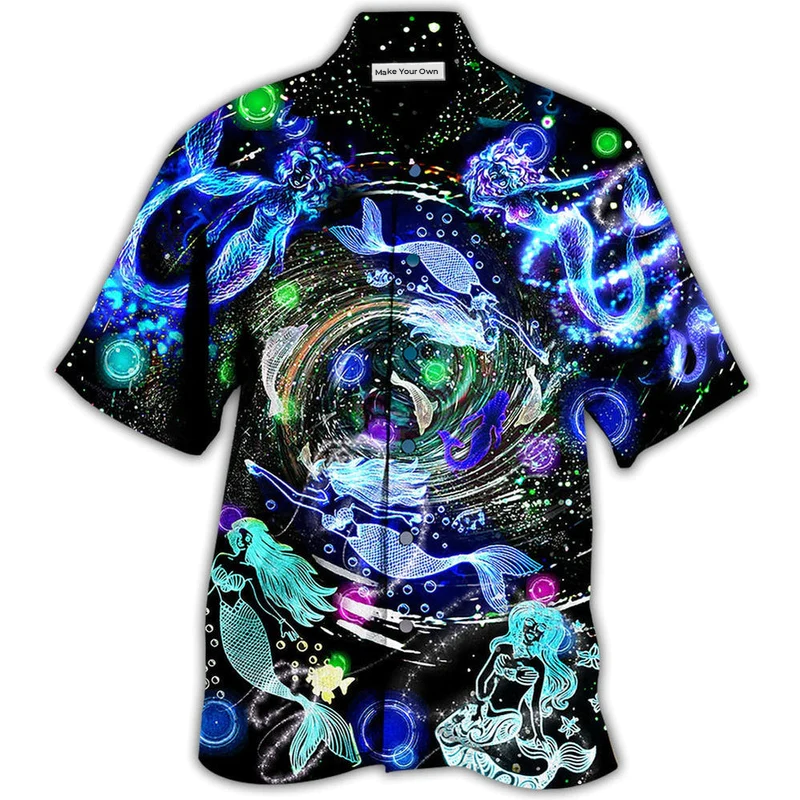 Mermaid Ocean Lot Hawaiian Shirt Design View For Resort Travel And Thoughtful Gifting