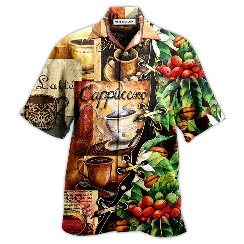 Coffee Hawaiian Shirt For Beach Vacations Casual Parties And Warm Weather Style