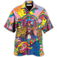 Bohemian Music Rock Hawaiian Shirt Artwork View For Weekend Travel And Beach Style