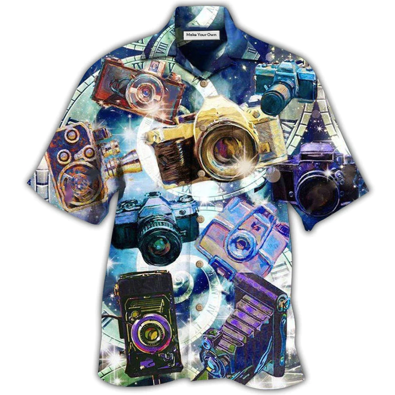 Camera Good Great Memories Hawaiian Shirt For Vacation Days And Relaxed Coastal Outings