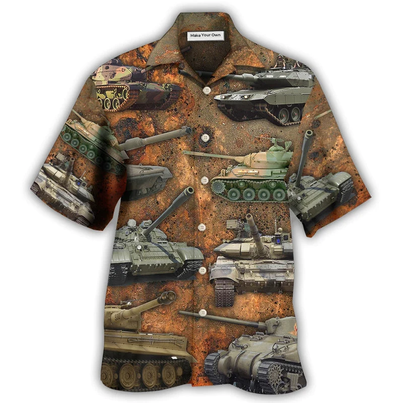 Retro Tank Dusty Vibe Hawaiian Shirt For Summer Events And Casual Outdoor Wear