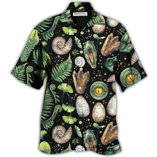Dinosaur Amazing Pieces Hawaiian Shirt Artwork View For Coastal Escapes And Resort Style