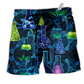 Chemistry Is Like Magic But Real Hawaiian Print Beach Shorts For Tropical Holidays And Weekend Adventures